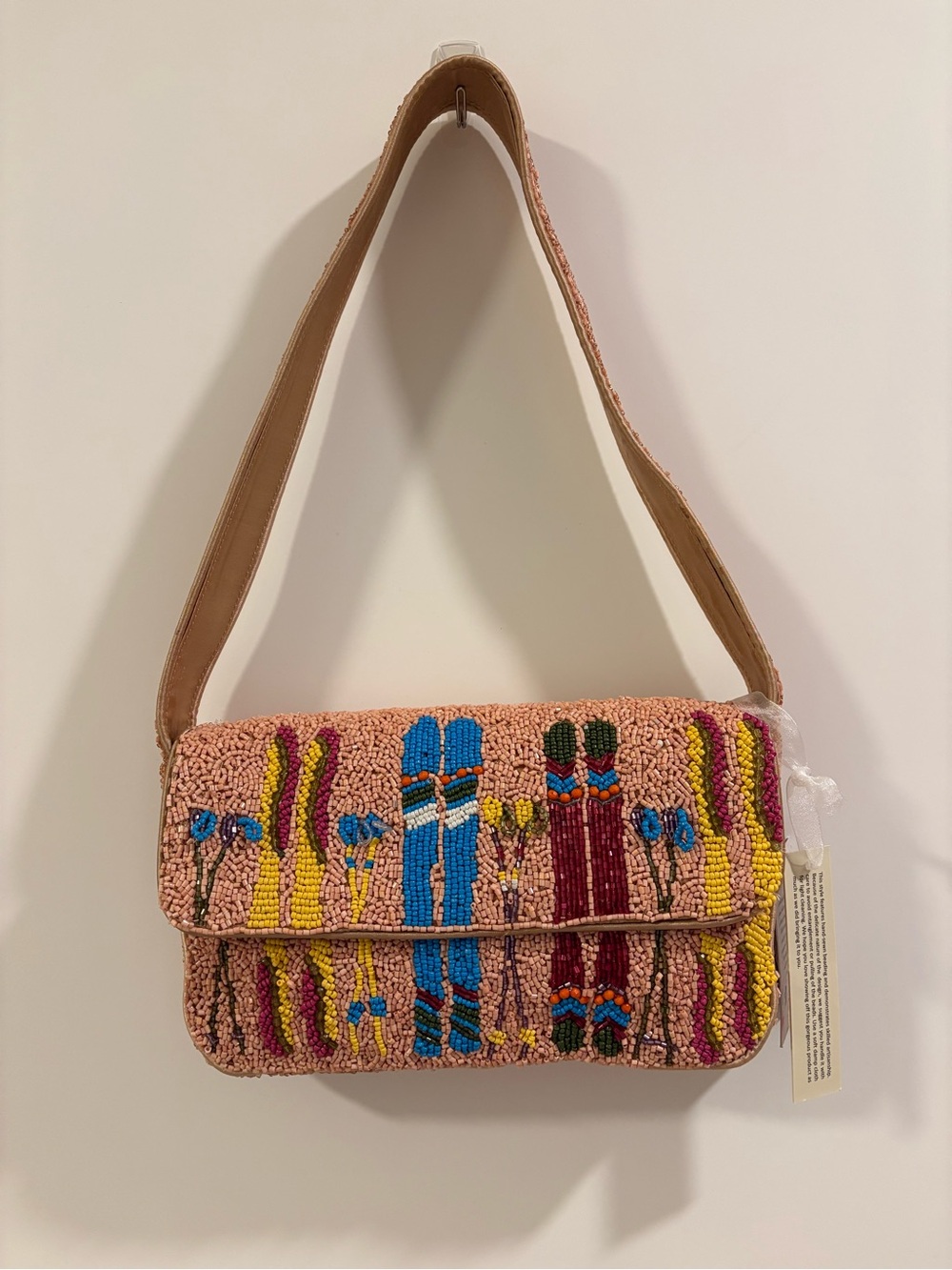 Beaded Ski Shoulder Bag